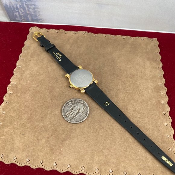 Vintage Jaz Paris Ladies French Designer Watch New Black Strap - Picture 6 of 12